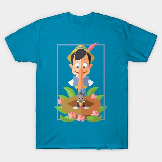 As Plain As The Nose On Your Face T-Shirt by AJIllustrates